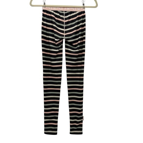 Kari Traa Fryd Base Layer Pants Striped Pink Gray Green Ivory Leggings XS - Picture 4 of 8